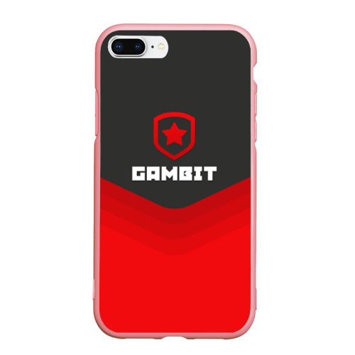 Чехол для iPhone 7Plus/8 Plus матовый с принтом Gambit Gaming Uniform, вид спереди #2