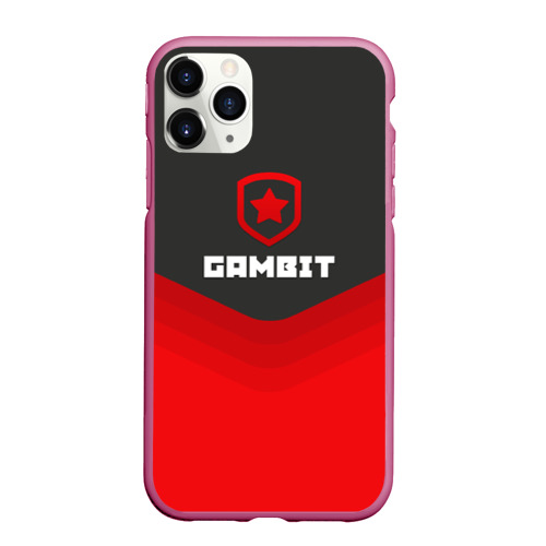 Чехол для iPhone 11 Pro Max матовый с принтом Gambit Gaming Uniform, вид спереди #2