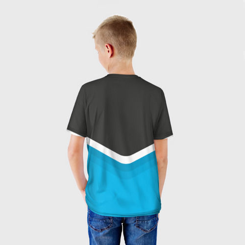 Детская футболка 3D с принтом Team Liquid Uniform, вид сзади #2