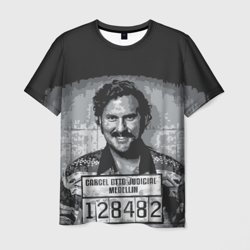 Мужская 3D футболка Pablo Escobar
