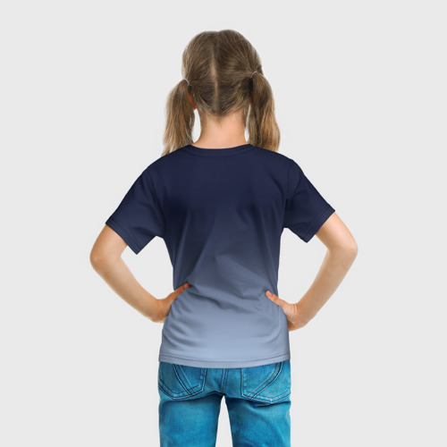 Детская футболка 3D с принтом Papyrus, вид сзади #2