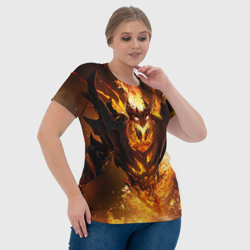 Женская футболка 3D с принтом Fire, фото #4
