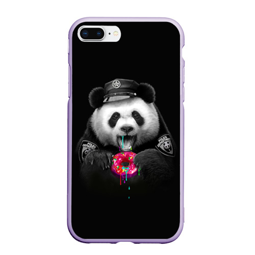 Чехол для iPhone 7Plus/8 Plus матовый с принтом Donut Panda, вид спереди #2