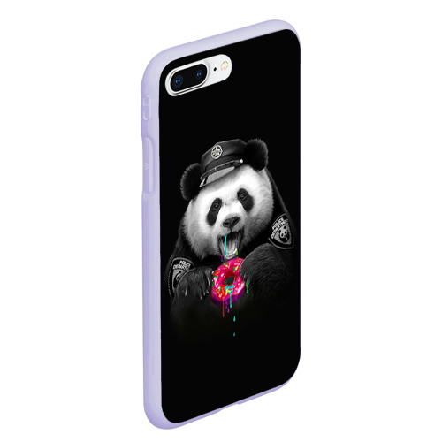 Чехол для iPhone 7Plus/8 Plus матовый с принтом Donut Panda, вид сбоку #3