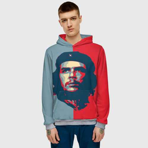 Мужская толстовка 3D с принтом Che Guevara, фото на моделе #1