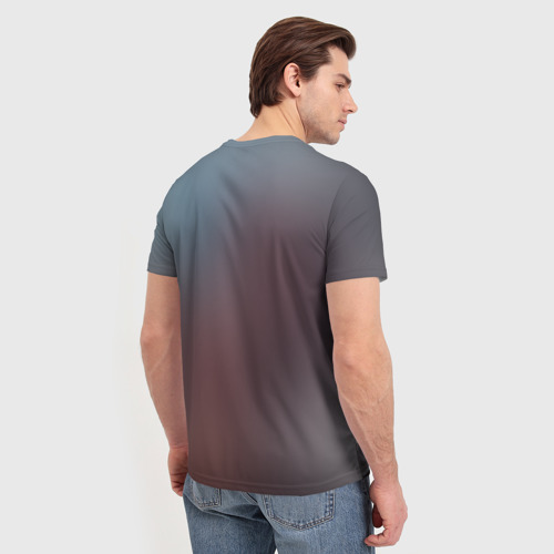 Мужская футболка 3D с принтом Ahri Fox, вид сзади #2