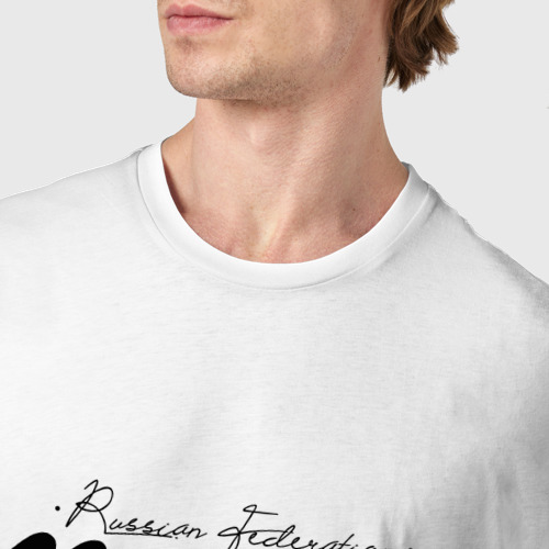 Мужская футболка хлопок с принтом Москва - МГУ, фото #4