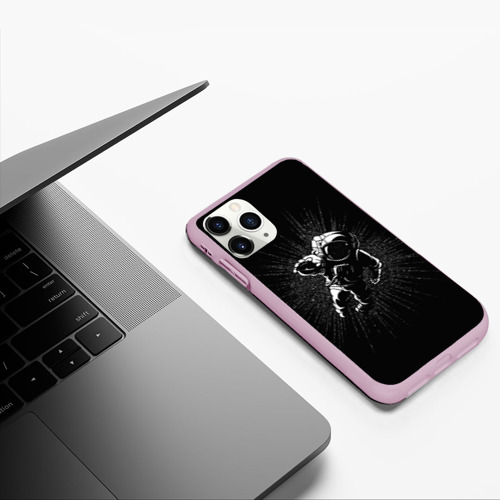 Чехол для iPhone 11 Pro матовый с принтом Космическое прикосновение, фото #5