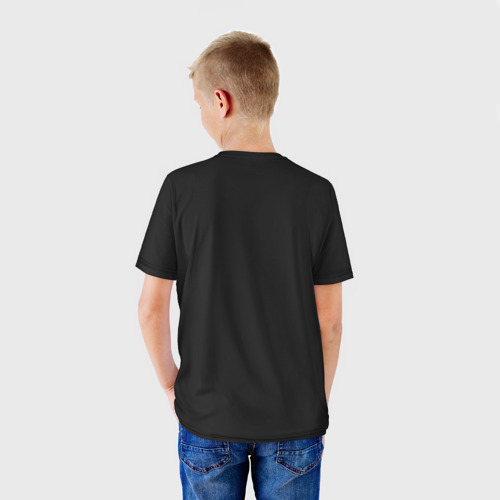 Детская футболка 3D с принтом Вест-хайленд-уайт-терьер, вид сзади #2