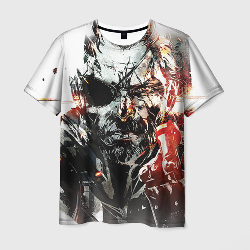 Мужская 3D футболка с принтом Metal gear solid 5, вид спереди #2