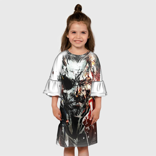 Детское платье 3D с принтом Metal gear solid 5, вид сбоку #3