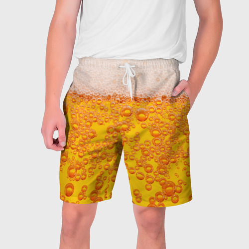 Мужские шорты 3D с принтом Пивная тема, вид спереди #2