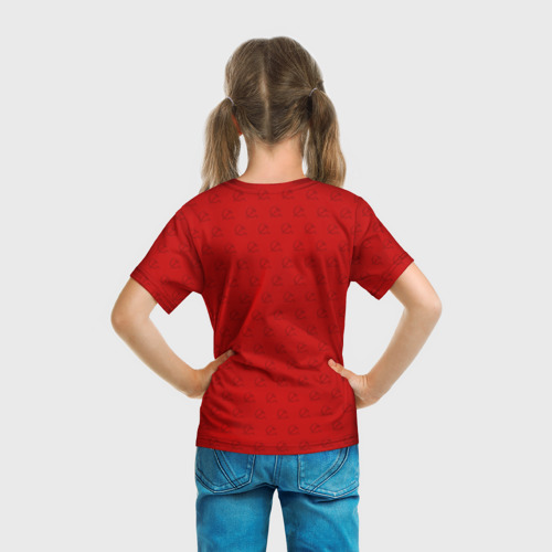 Детская футболка 3D с принтом Communist Party, вид сзади #2