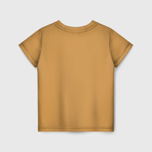 Детская футболка 3D с принтом Лев, вид сзади #1
