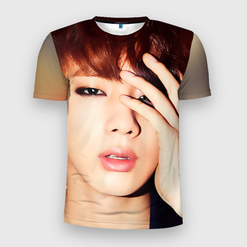 Мужская футболка 3D Slim с принтом Kim Seok Jin, вид спереди #2