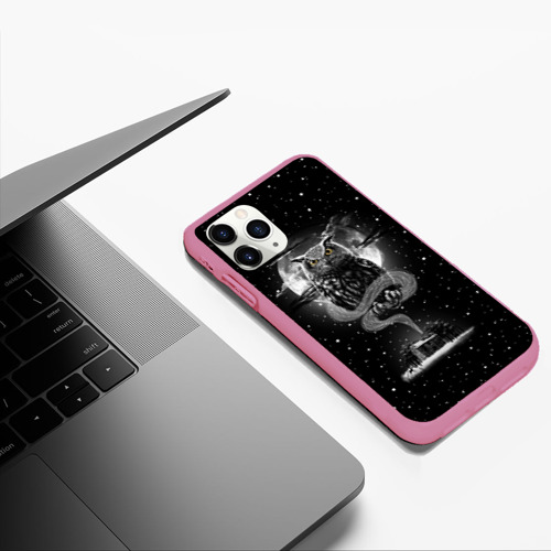 Чехол для iPhone 11 Pro Max матовый с принтом Ночная сова, фото #5