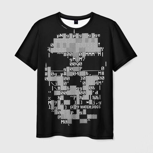 Мужская футболка 3D с принтом Watch Dogs 2, вид спереди #2