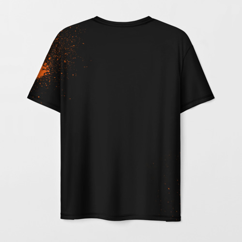 Мужская 3D футболка с принтом Cs:go - Fnatic (Black collection), вид сзади #1