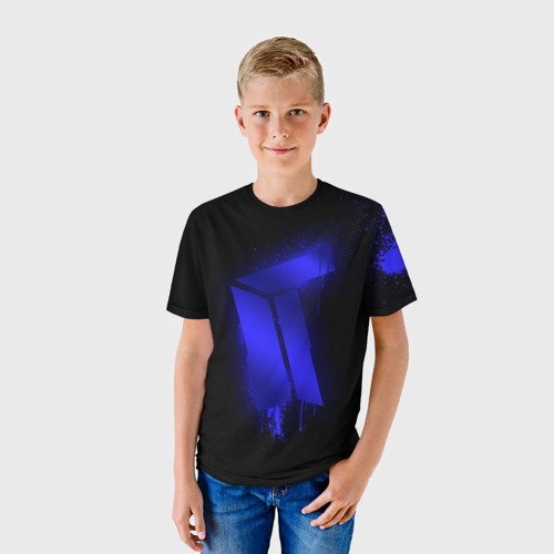 Детская футболка 3D с принтом Cs:go - Titan (Black collection), фото на моделе #1