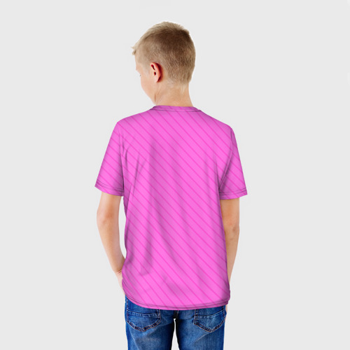 Детская футболка 3D с принтом Эми Роуз, вид сзади #2