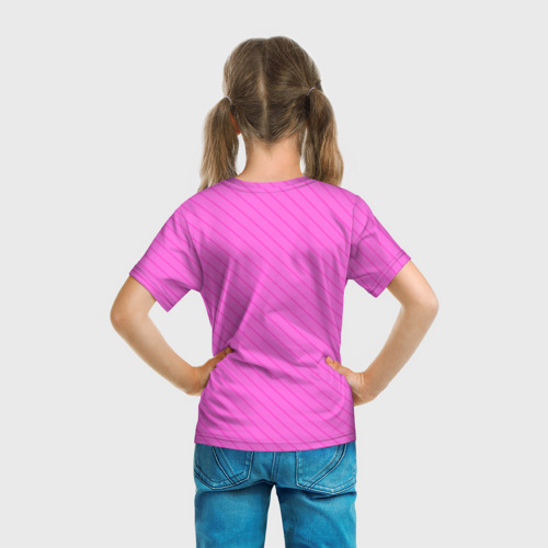 Детская футболка 3D с принтом Эми Роуз, вид сзади #2