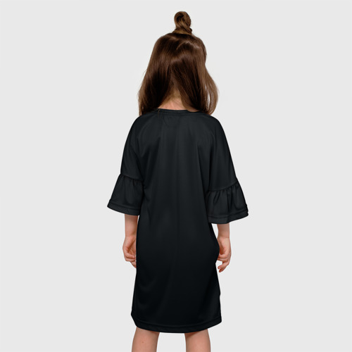 Детское платье 3D с принтом Соник Бум, вид сзади #2