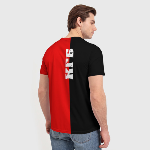 Мужская футболка 3D с принтом КГБ, вид сзади #2