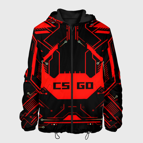 Мужская куртка 3D с принтом CS GO:System Lock, вид спереди #2