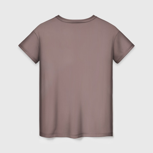 Женская футболка 3D с принтом Котик фотограф, вид сзади #1