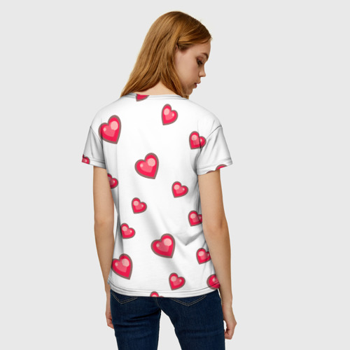 Женская футболка 3D с принтом Юлия, вид сзади #2