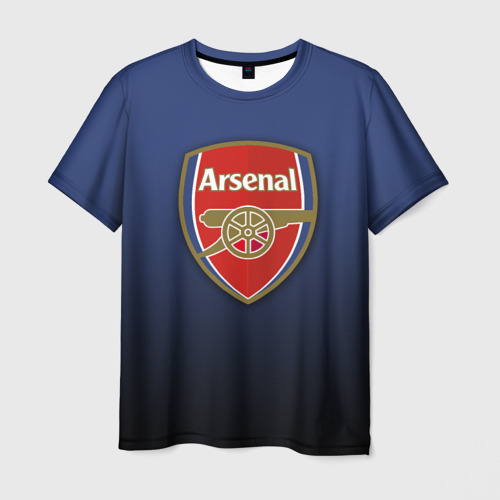 Мужская футболка 3D с принтом Арсенал, вид спереди #2
