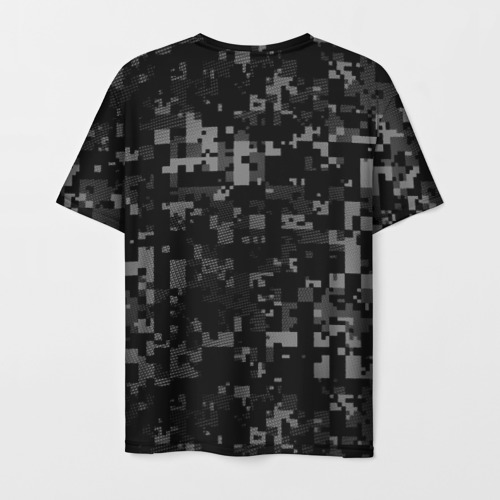 Мужская футболка 3D с принтом Служу России, автомобильные войска, вид сзади #1