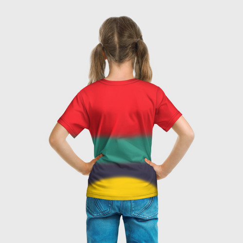 Детская футболка 3D с принтом Led Zeppelin 3, вид сзади #2