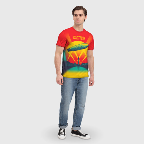Мужская 3D футболка с принтом Led Zeppelin 3, фото #4