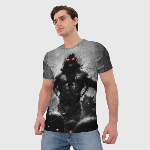 Мужская футболка 3D с принтом Disturbed 9, фото на моделе #1