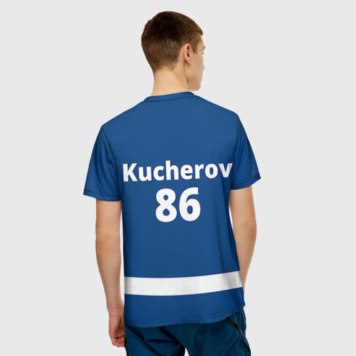 Мужская 3D футболка с принтом Tampa Bay Kucherov, вид сзади #2