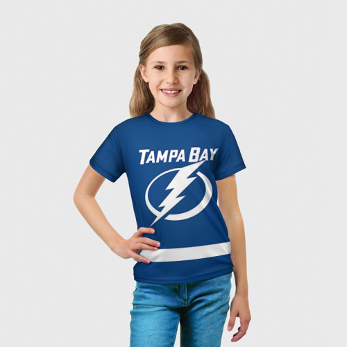 Детская 3D футболка с принтом Tampa Bay Kucherov, вид сбоку #3