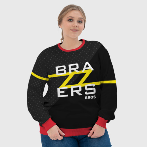 Женский свитшот 3D с принтом Brazzers Bros, фото #4