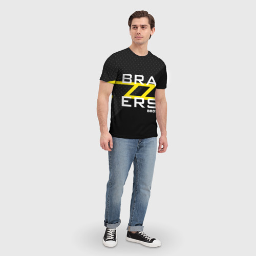 Мужская футболка 3D с принтом Brazzers Bros, вид сбоку #3