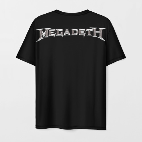 Мужская 3D футболка с принтом Dave Mustaine, вид сзади #1