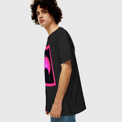 Мужская футболка хлопок Oversize с принтом Blade runner 2049, вид сбоку #3