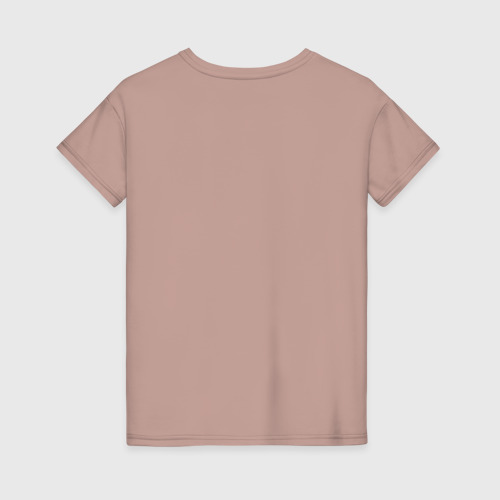 Женская футболка с принтом Совушка, вид сзади #1