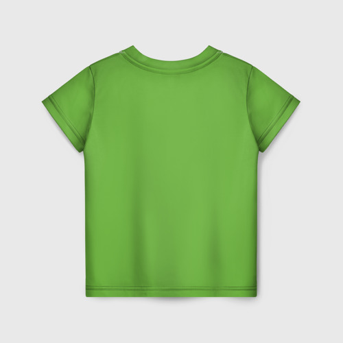 Детская 3D футболка с принтом Котёнок гепарда, вид сзади #1