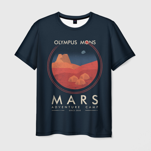 Мужская 3D футболка Mars Adventure Camp
