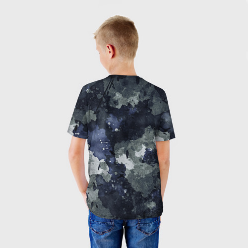Детская футболка 3D с принтом Космические войска 18, вид сзади #2