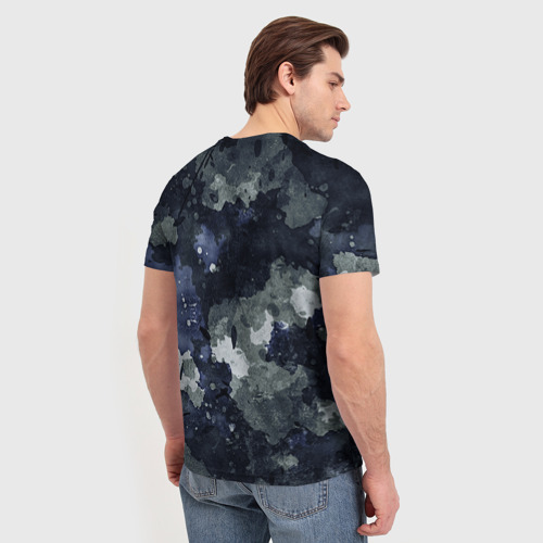 Мужская 3D футболка с принтом Космические войска 18, вид сзади #2