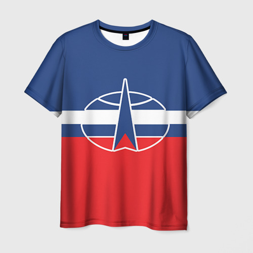 Мужская футболка 3D с принтом Космические войска 14, вид спереди #2