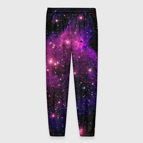 Мужские брюки 3D с принтом Вселенная, вид сзади #1