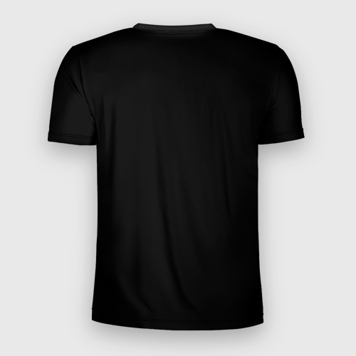 Мужская футболка 3D Slim с принтом Скелетон, вид сзади #1