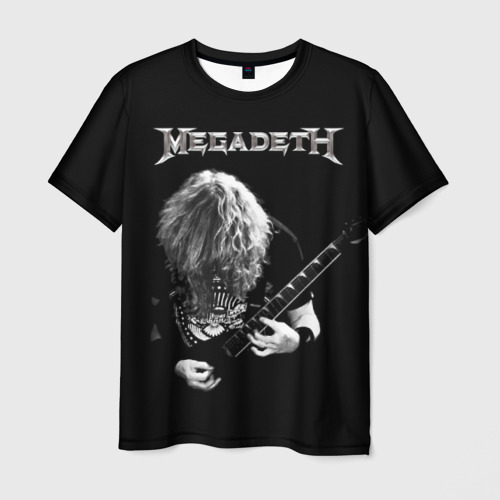 Мужская футболка 3D с принтом Dave Mustaine, вид спереди #2